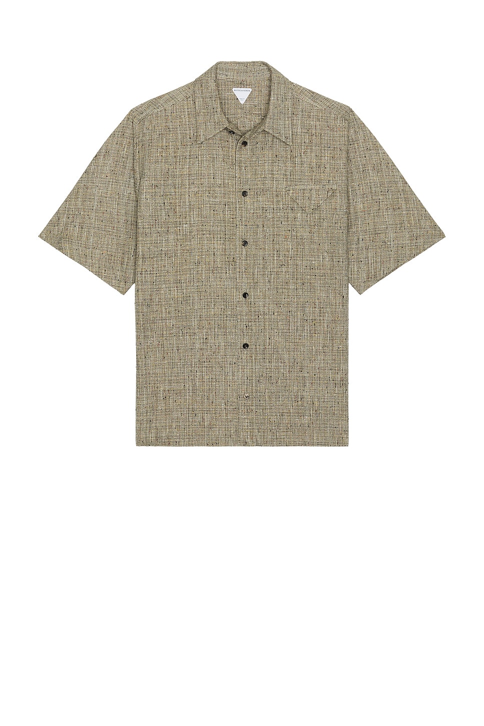 Bottega Veneta Multi Colour Fleck Viscose Shirt In Brown