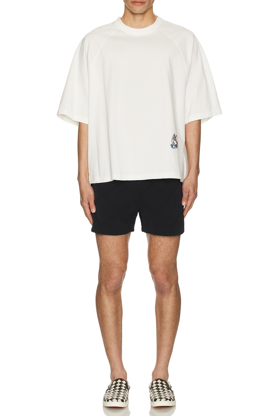 Image 1 of Bottega Veneta Quilted Shorts in Black