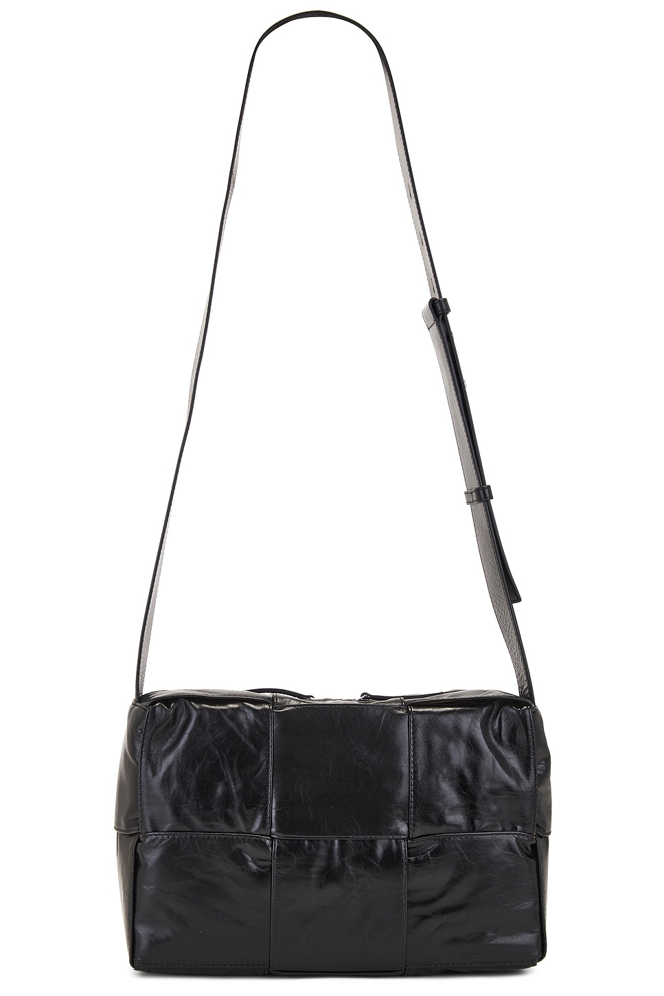 Shop Bottega Veneta Medium Arco Camera Bag In Black & Silver