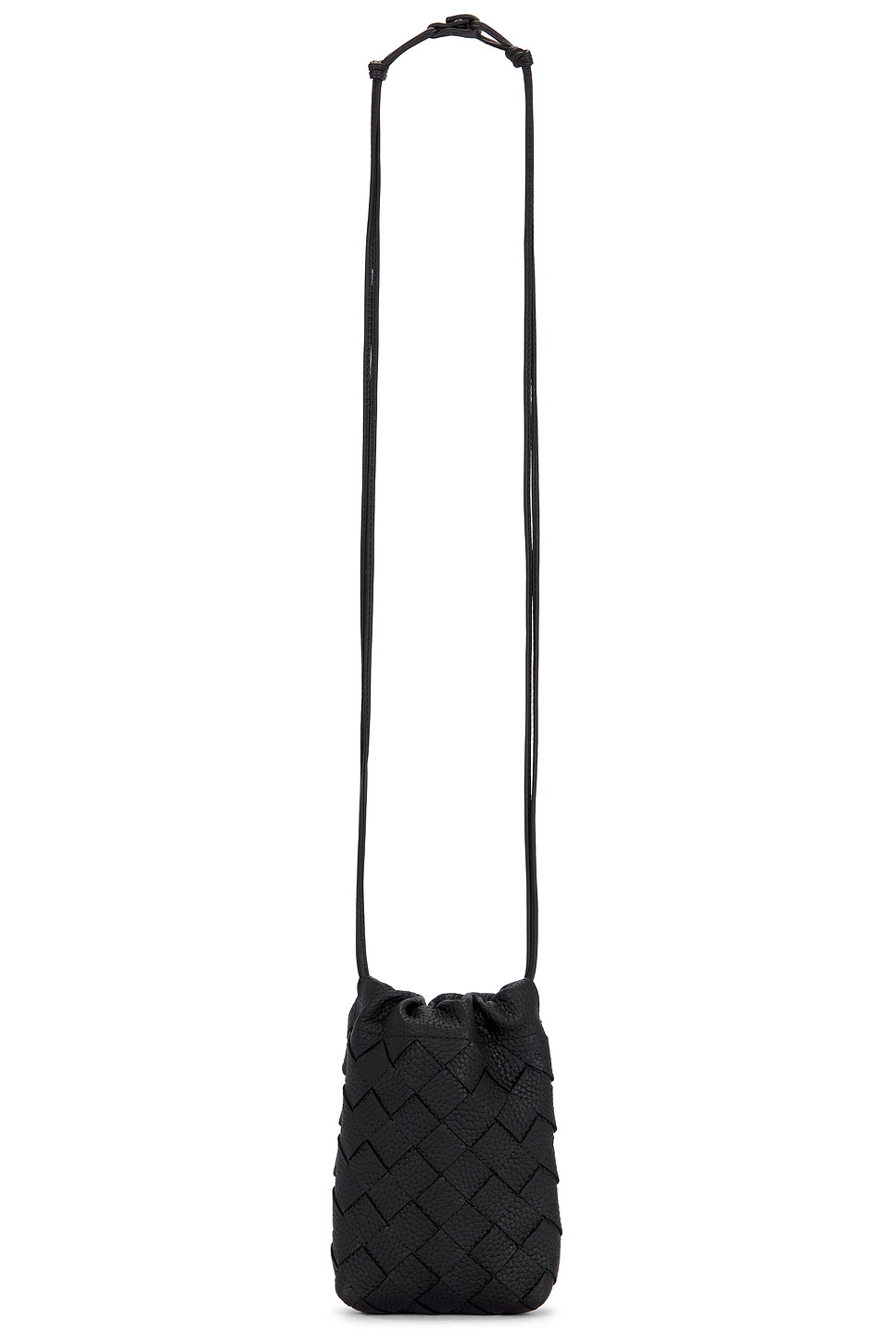 Intrecciato 20 Taurillon Vertical Dustbag in Black