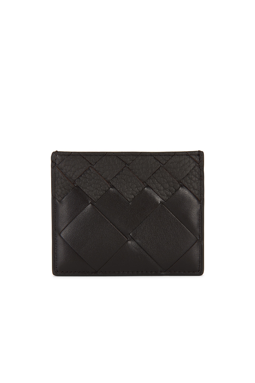 Intrecciato 15 Degrade Taurillon Credit Card Case in Brown