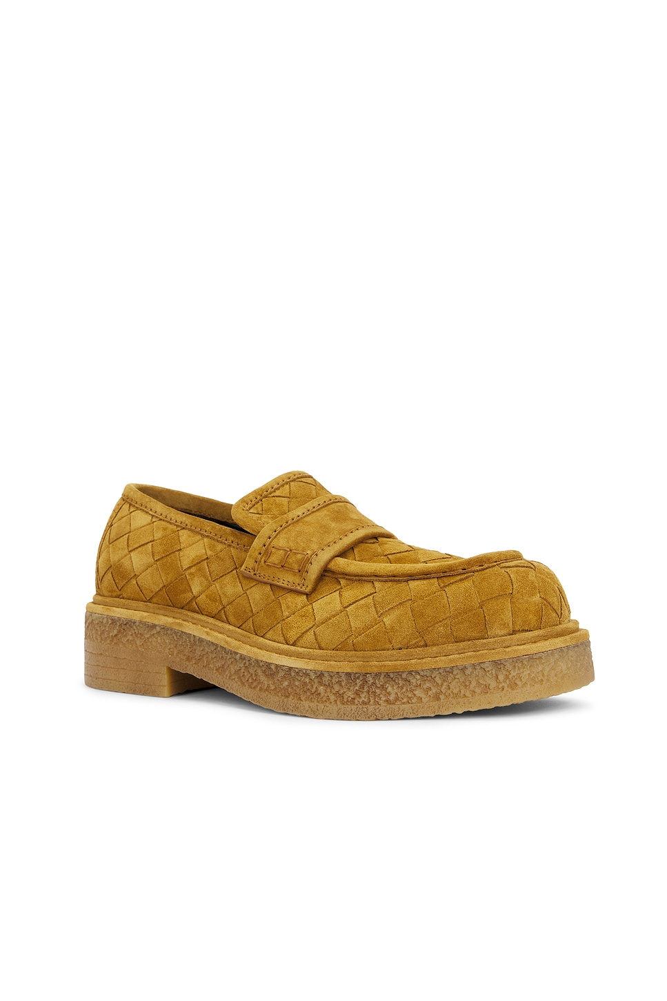 Shop Bottega Veneta Haddock Loafer In Cork