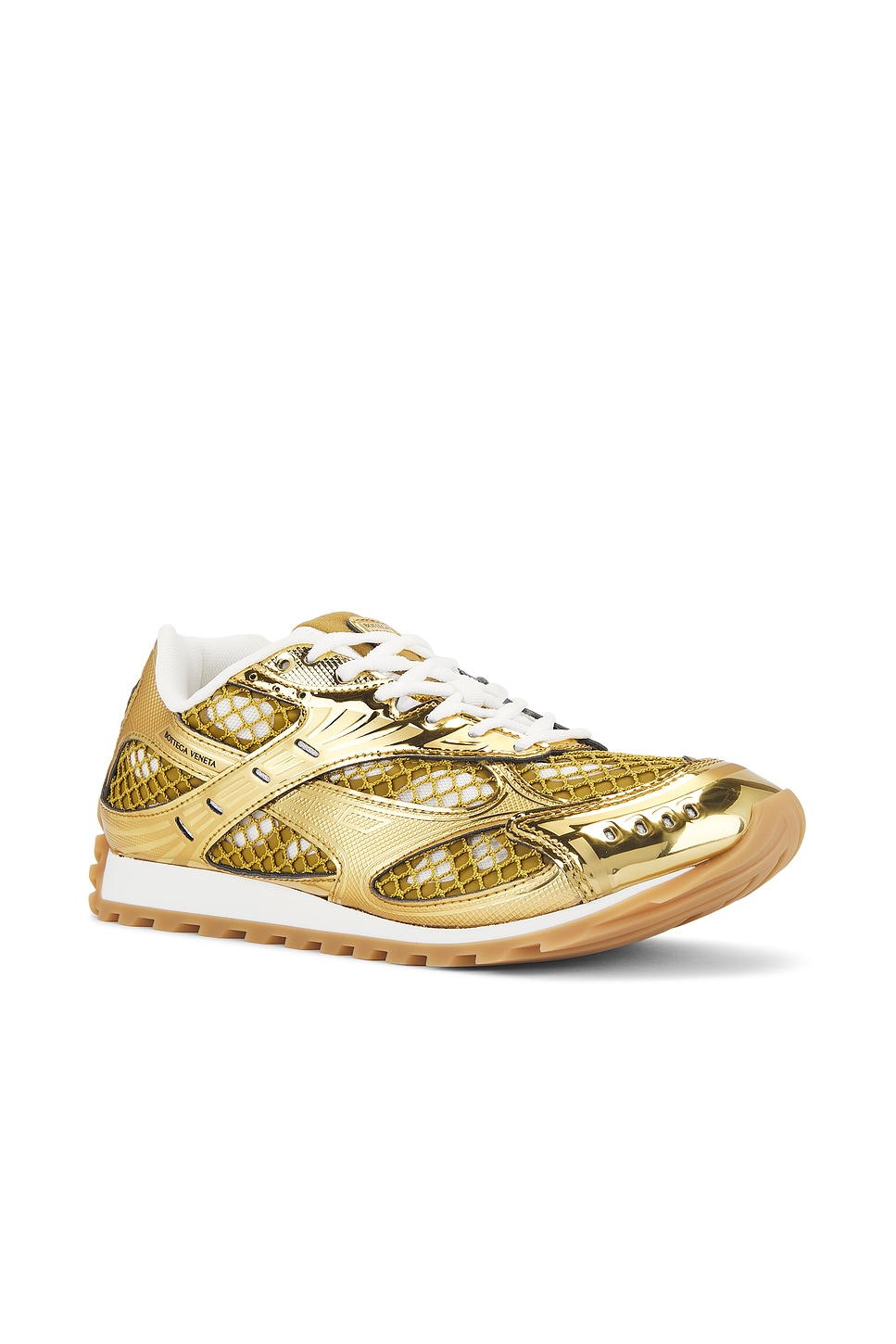 BOTTEGA VENETA ORBIT LACE-UP SNEAKER TECHNICAL FISHNET