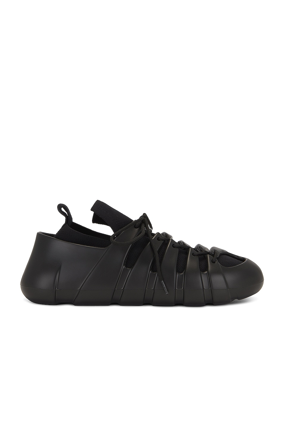 Image 1 of Bottega Veneta Lace Up Sneaker in Black