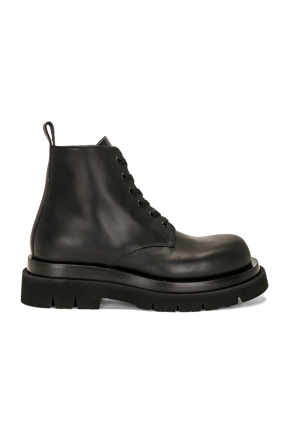 Image 1 of Bottega Veneta Lug Lace-up Ankle Boot Military Calf in Black