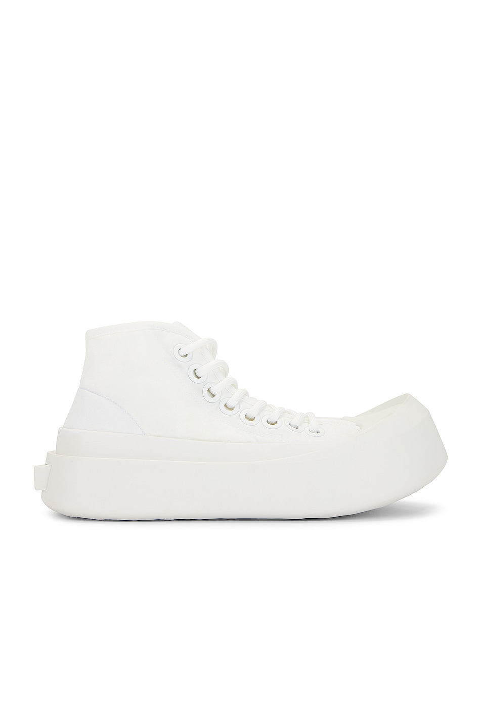 Bottega Veneta Jumbo High Top Sneaker in Optic White | FWRD