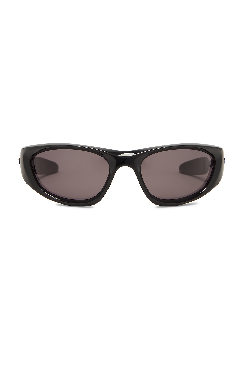 Mix Material Rectangular Sunglasses in Black