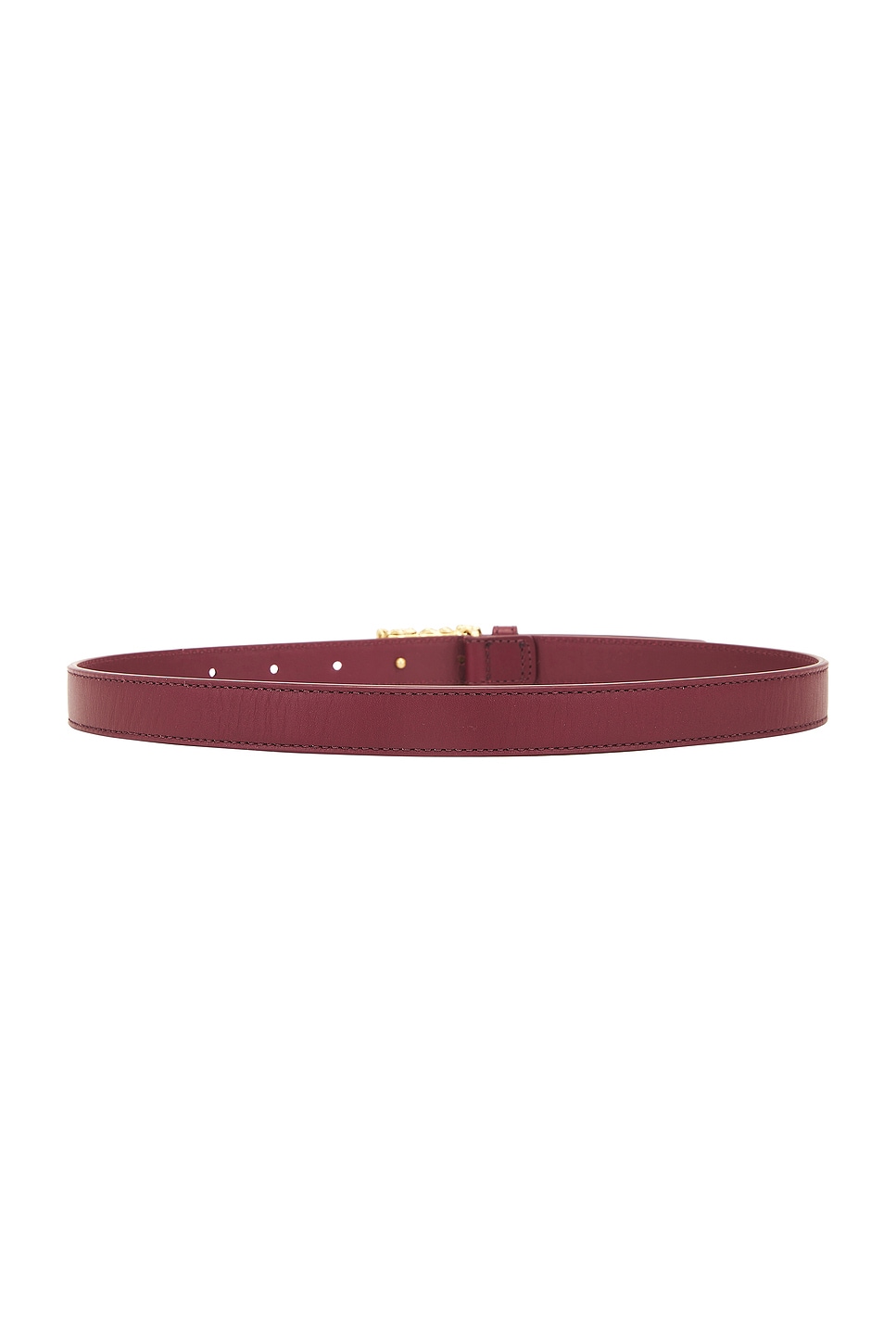 Shop Bottega Veneta Pin Belt In Barolo & Muse Brass