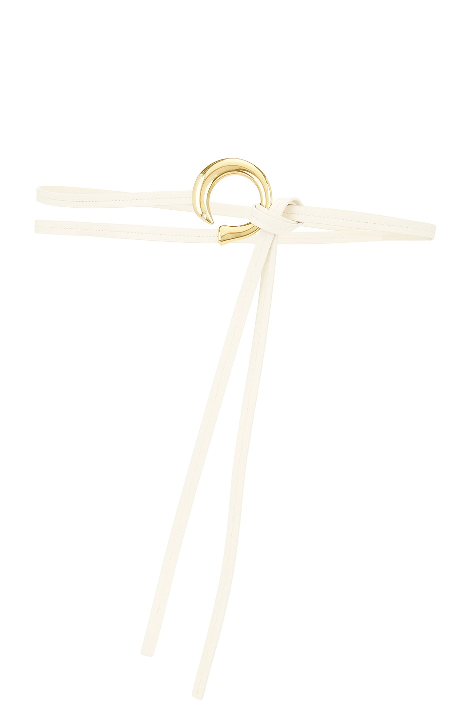 Shop Bottega Veneta Knot Belt In String & Muse Brass