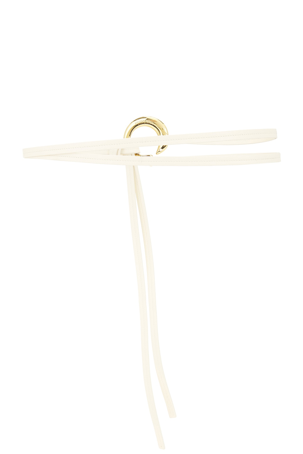 Shop Bottega Veneta Knot Belt In String & Muse Brass