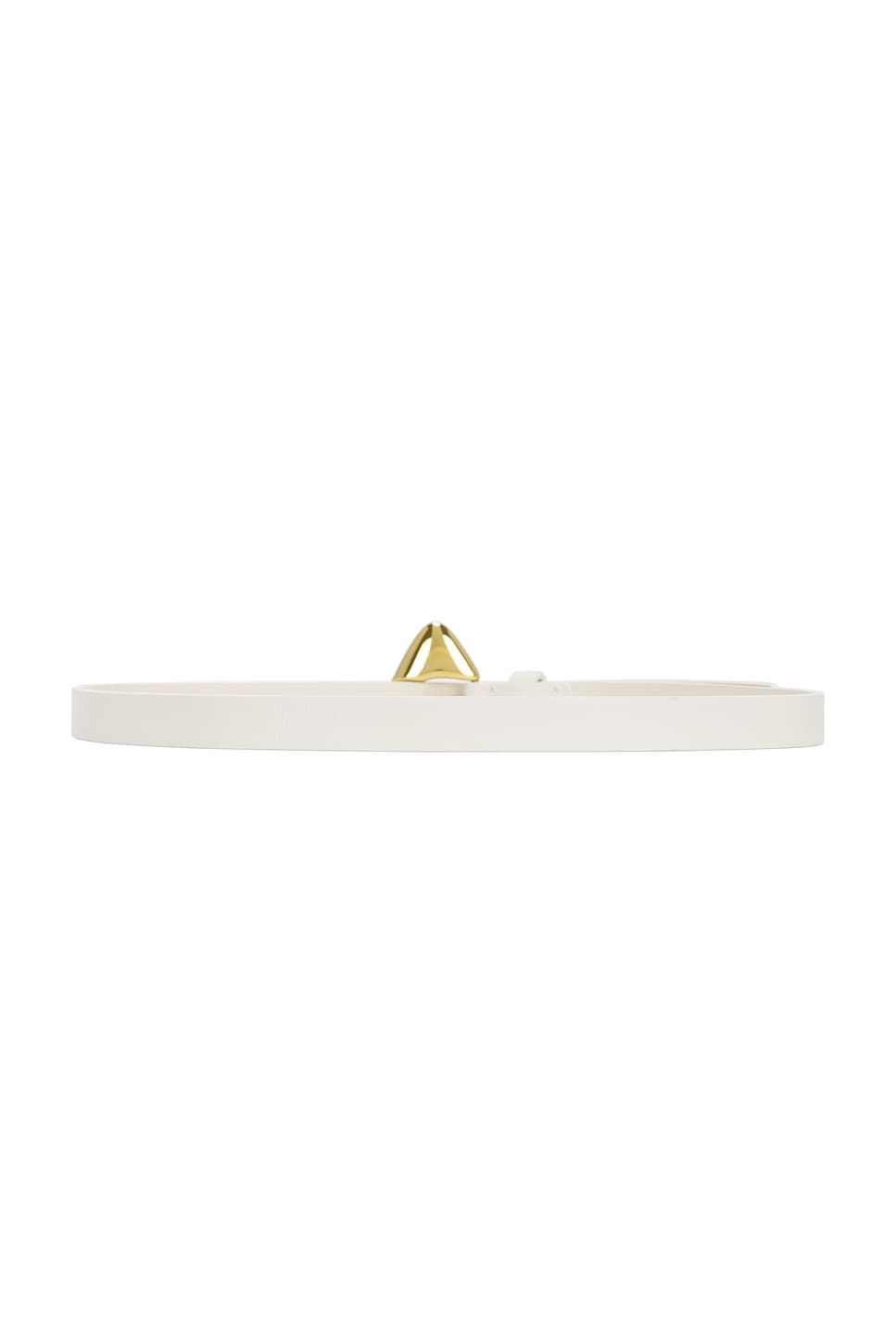Bottega Veneta Cintura Belt In Chalk & Muse Brass