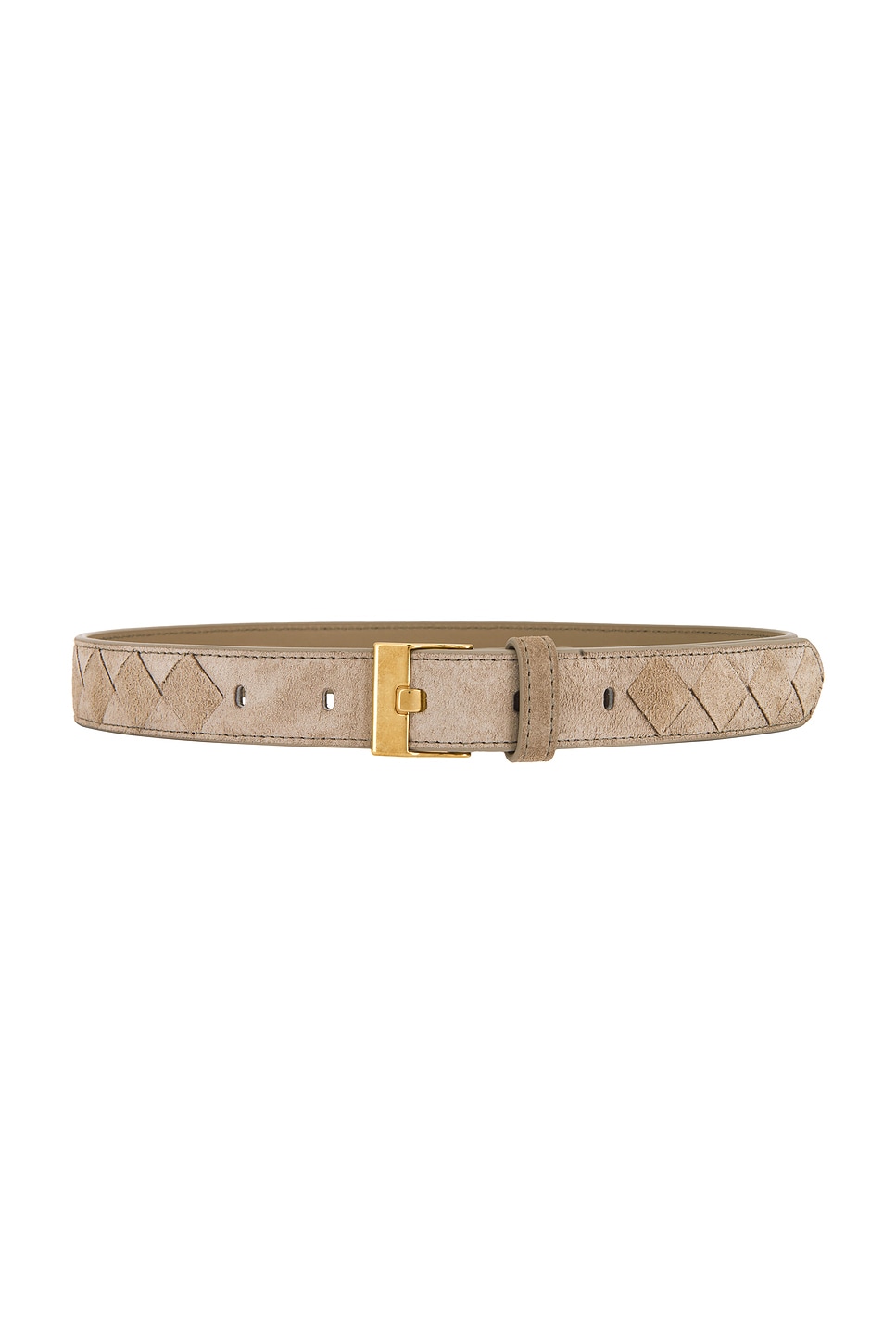 Bottega Veneta Intrecciato Belt in Beige