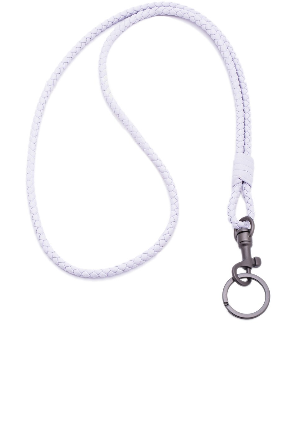 Image 1 of Bottega Veneta Knot Key Ring in Oyster