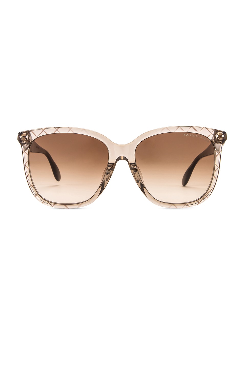 Image 1 of Bottega Veneta Square Sunglasses in Brown