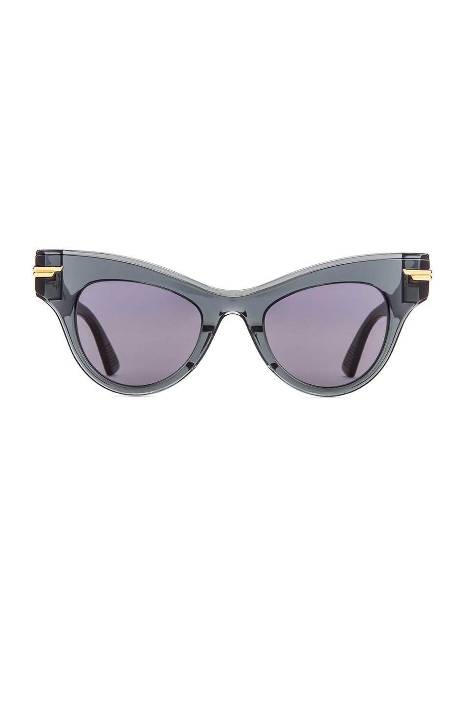Image 1 of Bottega Veneta Original 04 Cat Eye Sunglasses in Dark Grey
