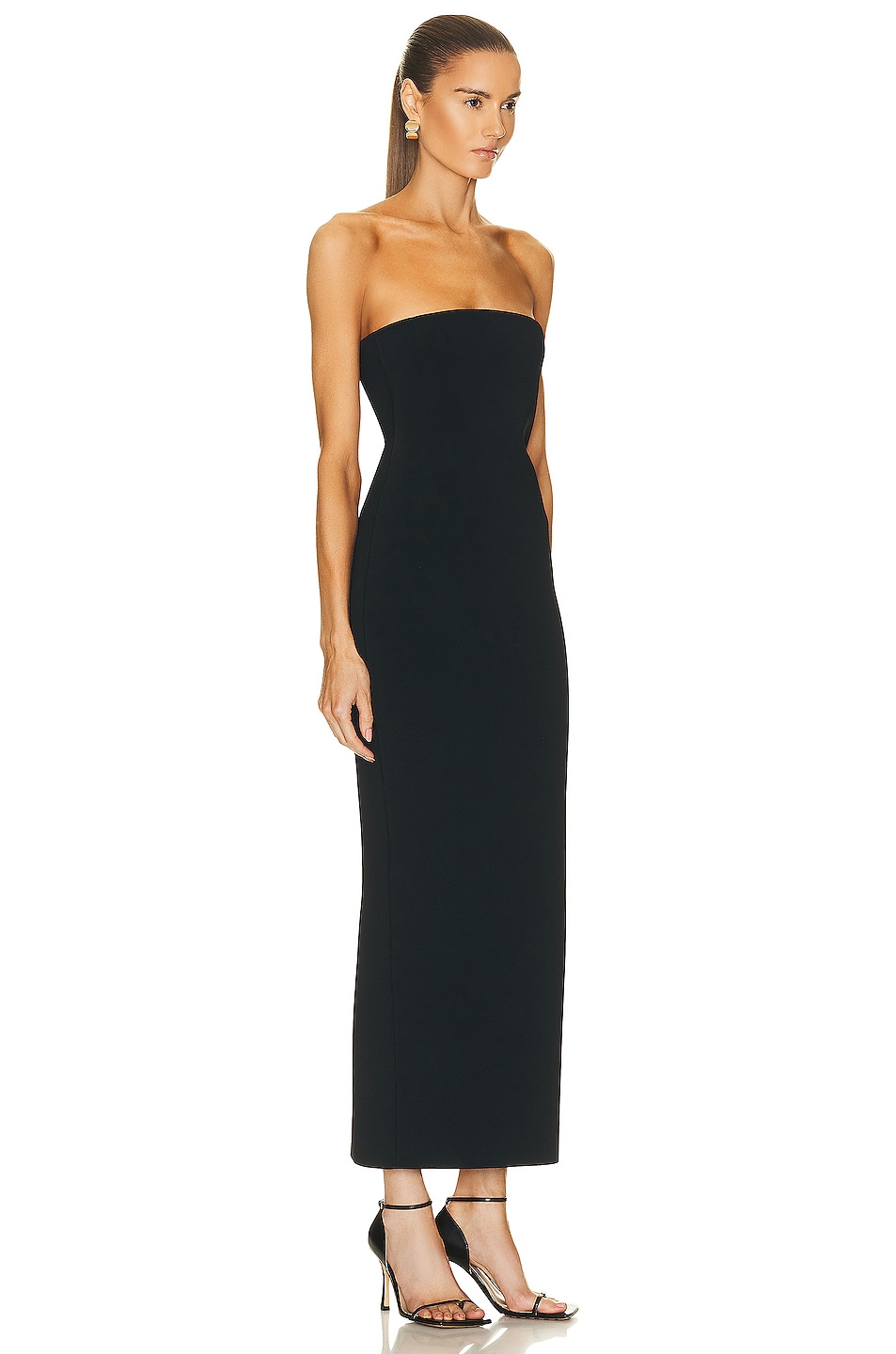 Bottega Veneta Sleeveless Viscose Maxi Dress in Black | FWRD