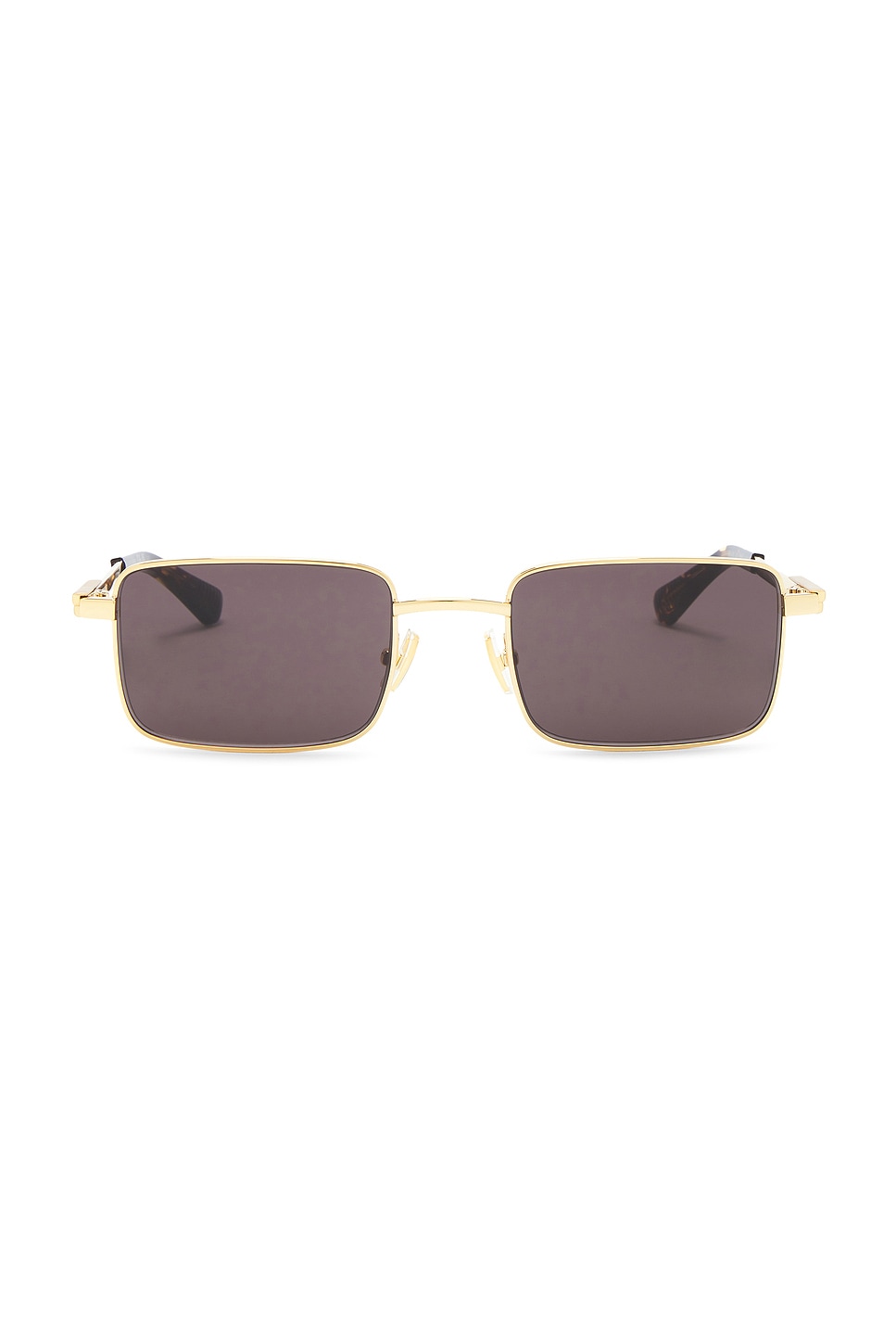 Bottega Veneta Stretch Metal Rectangular Sunglasses