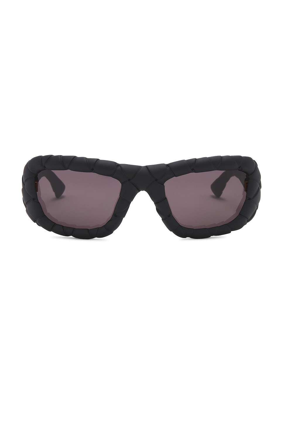 Intrecciato Wrap Sunglasses in Black