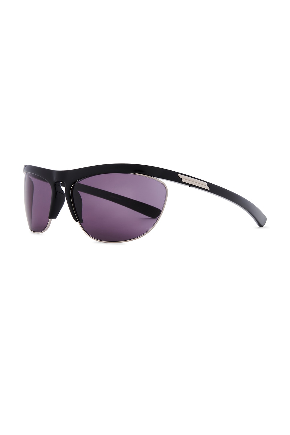 Shop Bottega Veneta Round Sunglasses In Black & Grey