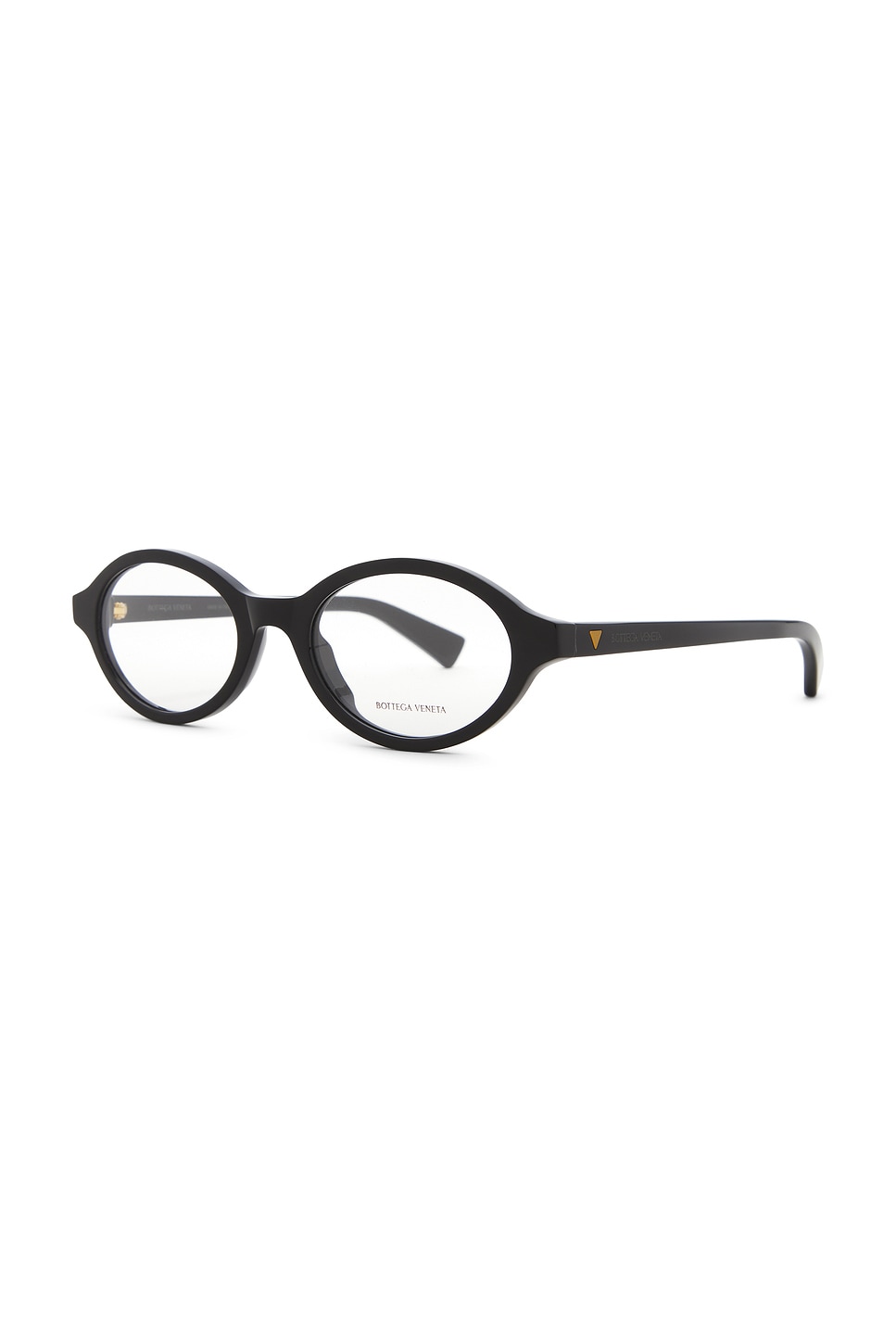 Bottega Veneta Oval Eyeglasses In Black