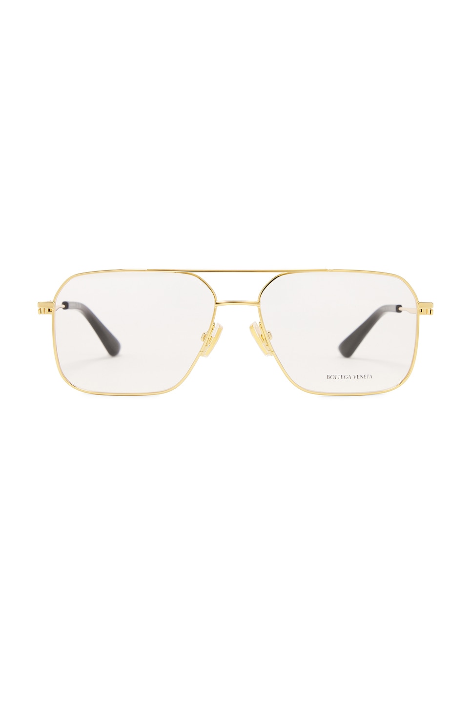 Bottega Veneta Square Eyeglasses In White