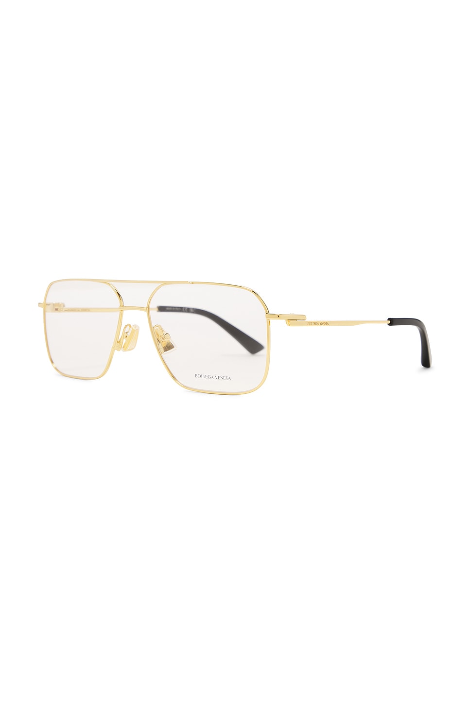 Bottega Veneta Square Eyeglasses In White