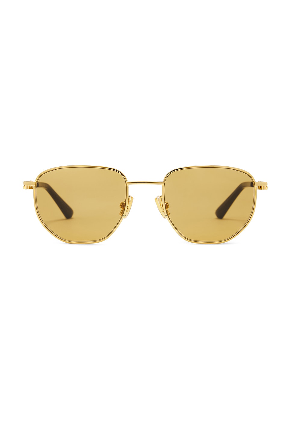 Bottega Veneta Round Sunglasses In Brown