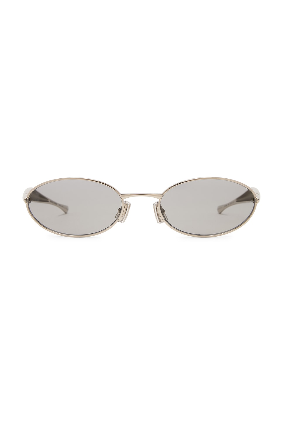 Bottega Veneta Oval Sunglasses In Gray