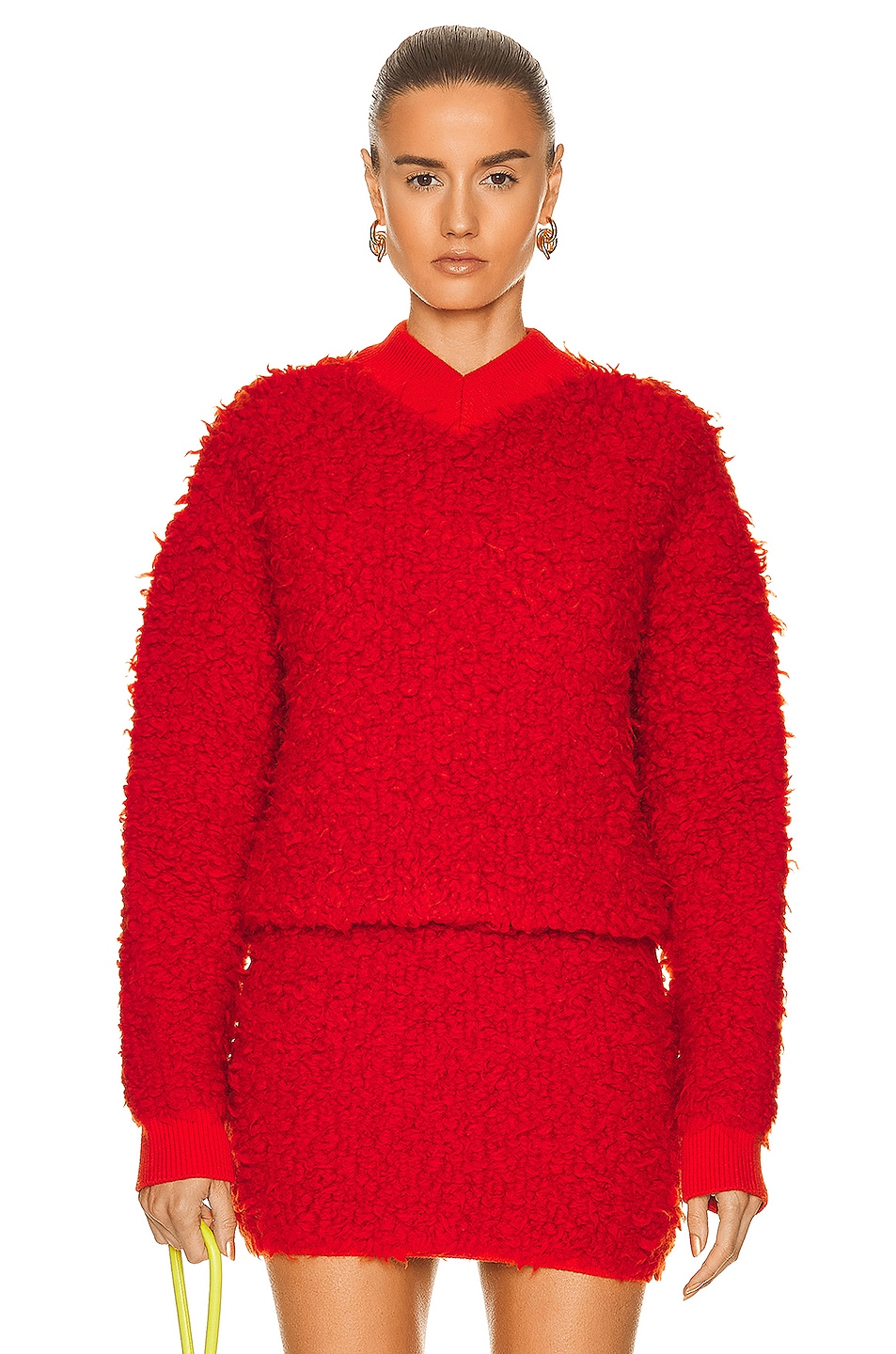 Image 1 of Bottega Veneta Fleece Pullover Sweater in Burst