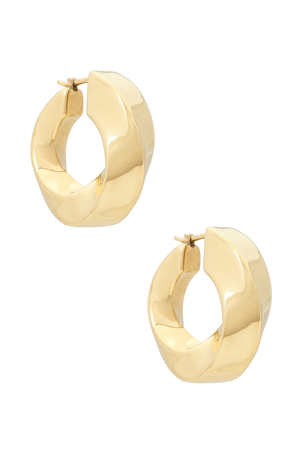 Image 1 of Bottega Veneta Circle Earring in Gold