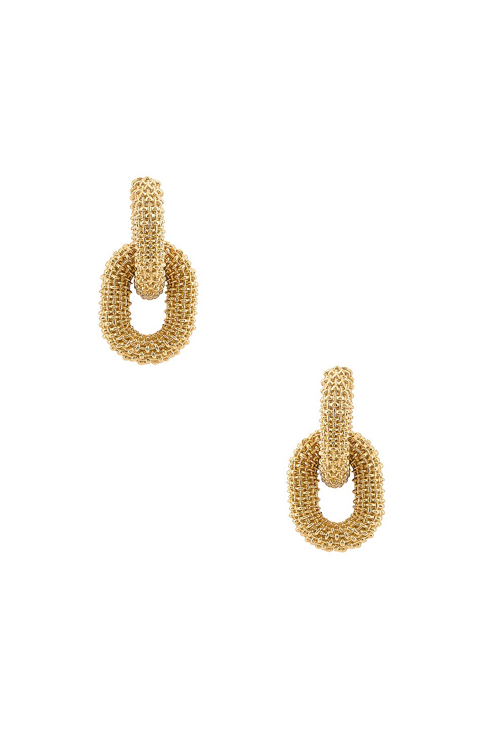 Image 1 of Bottega Veneta Chain Earrings in Argento Oro Giallo