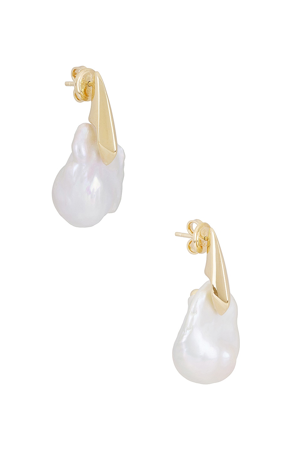 Image 1 of Bottega Veneta Pearl Drop Earrings in White