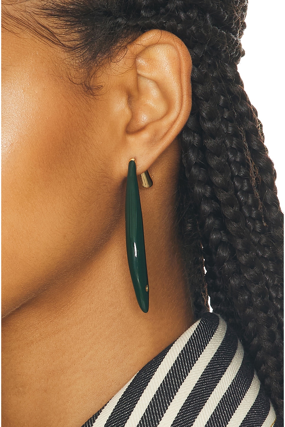 Bottega Veneta Dangle Earrings In Dark Green