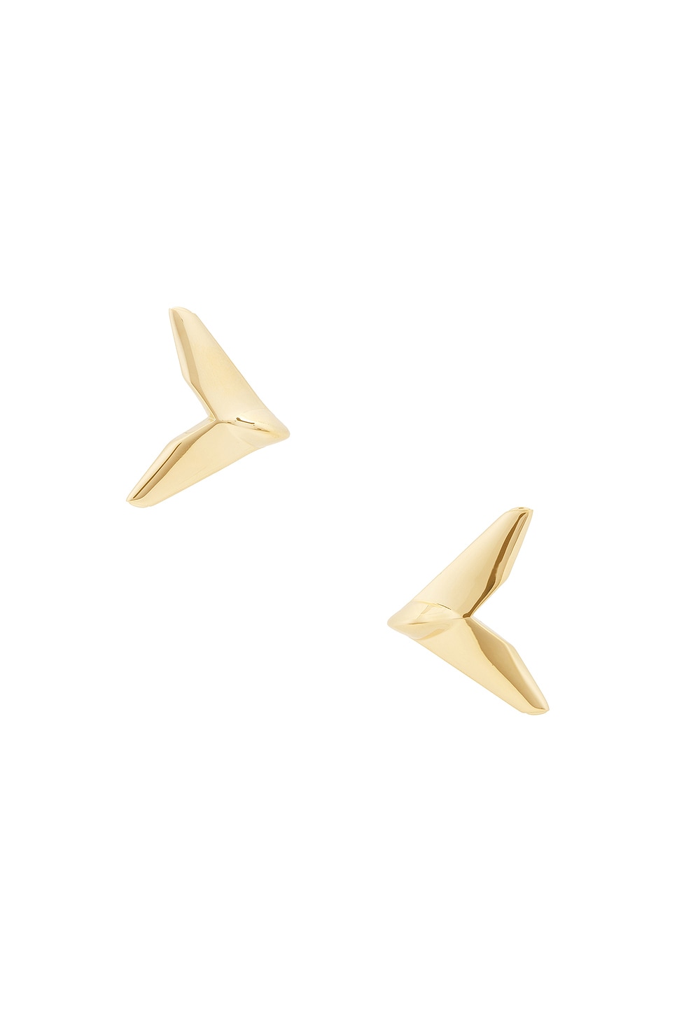 Image 1 of Bottega Veneta Wing Earrings in Yellow Gold