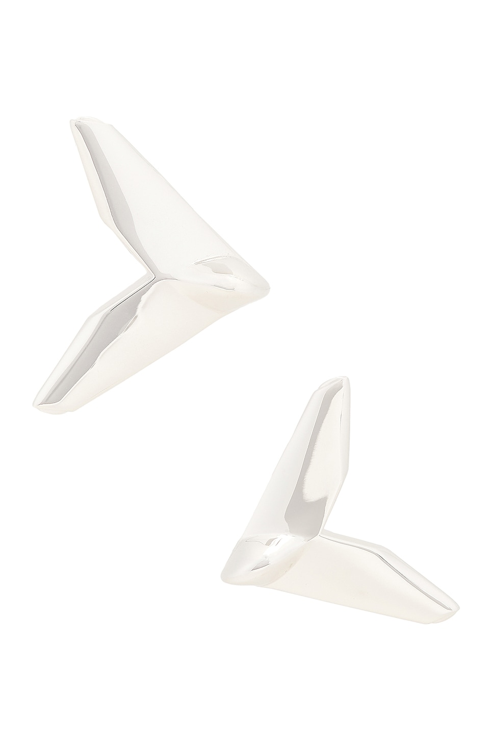 Image 1 of Bottega Veneta Wing Earrings in Silver