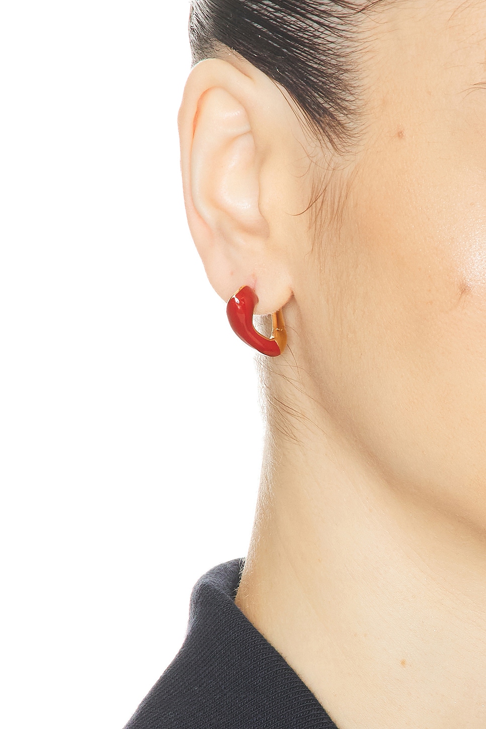 Bottega Veneta Ena Earrings In Red
