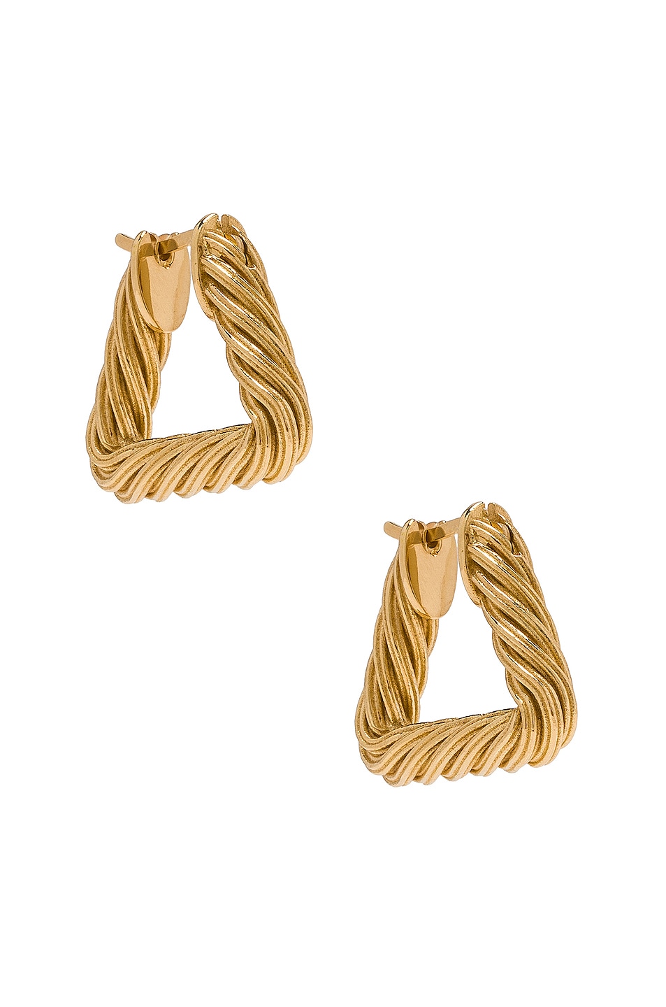Image 1 of Bottega Veneta Drop Earrings in Yellow Gold