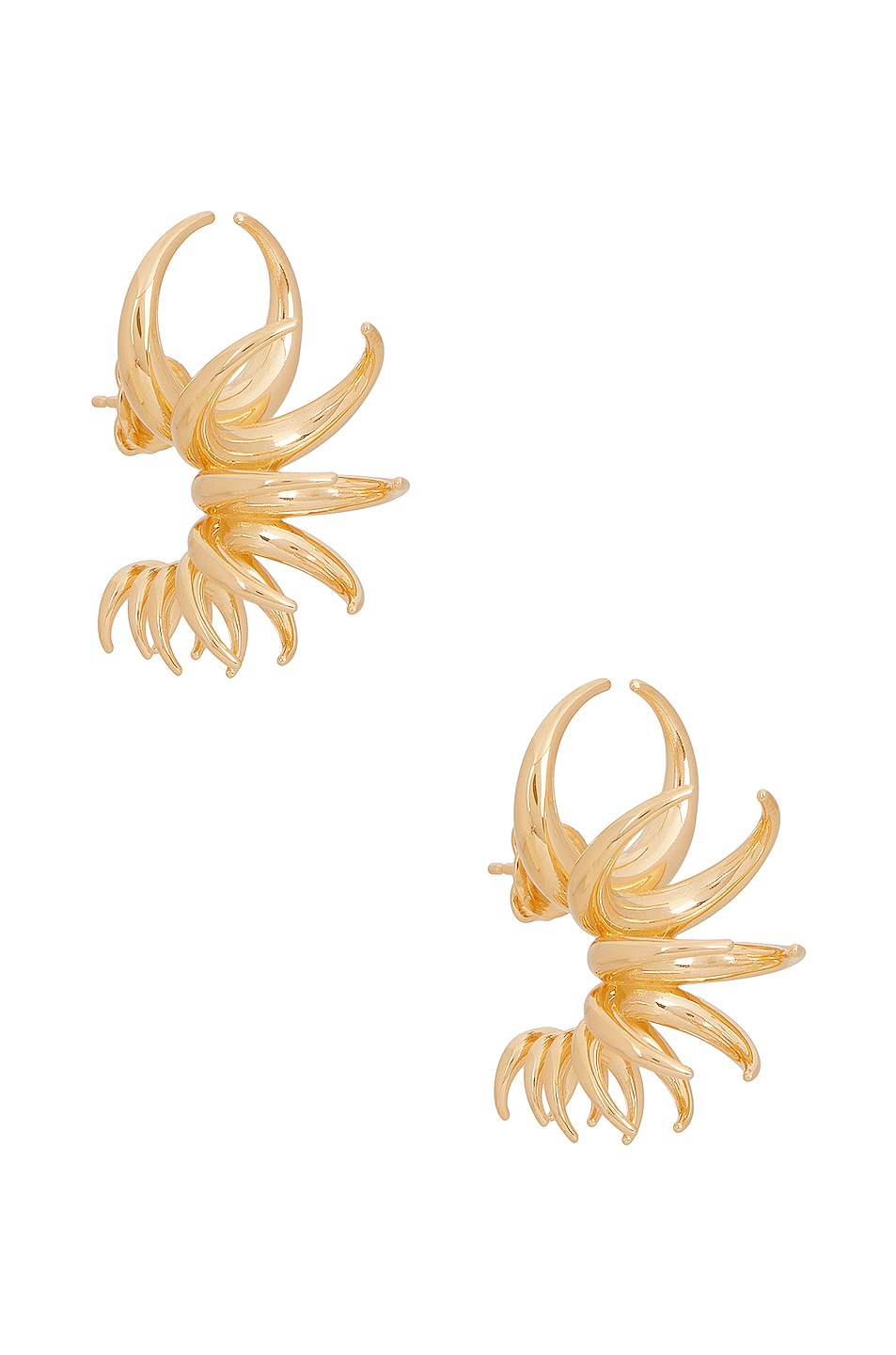 Image 1 of Bottega Veneta Earrings in Yellow Gold