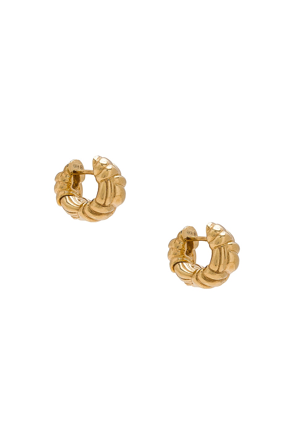 Image 1 of Bottega Veneta Earrings in Gold Finish Sterling Silver