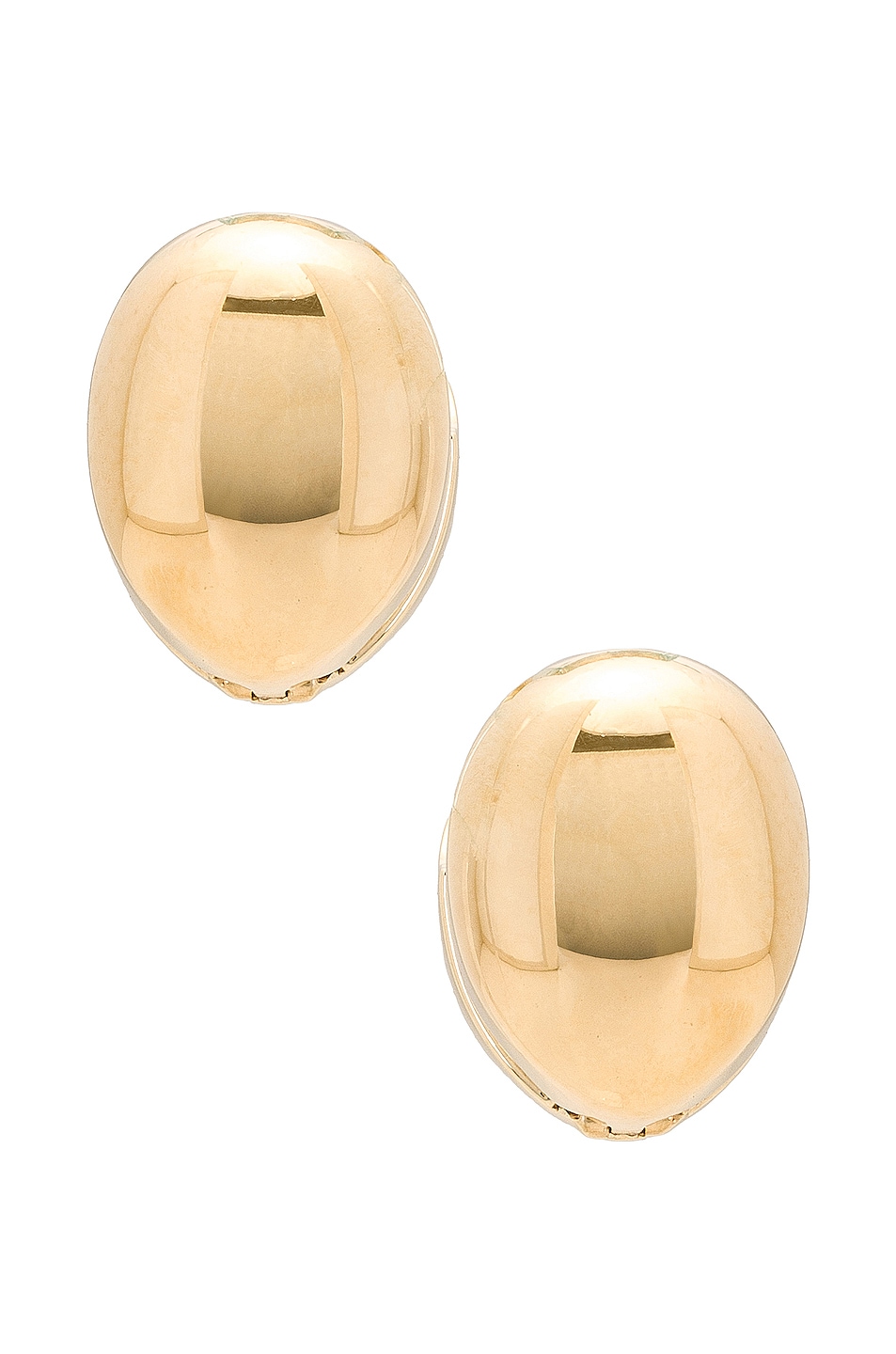 Image 1 of Bottega Veneta Statement Earrings in Yellow Gold