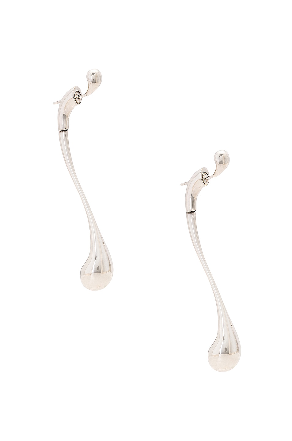 Image 1 of Bottega Veneta Statement Earrings in Silver