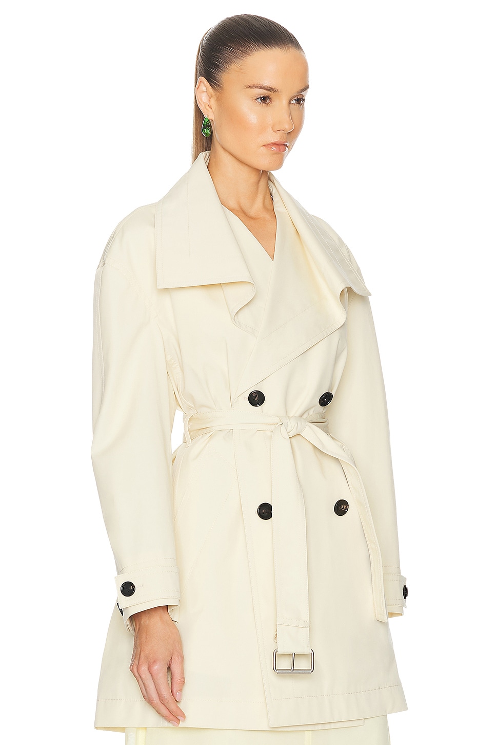 Shop Bottega Veneta Trench Coat In Cloud