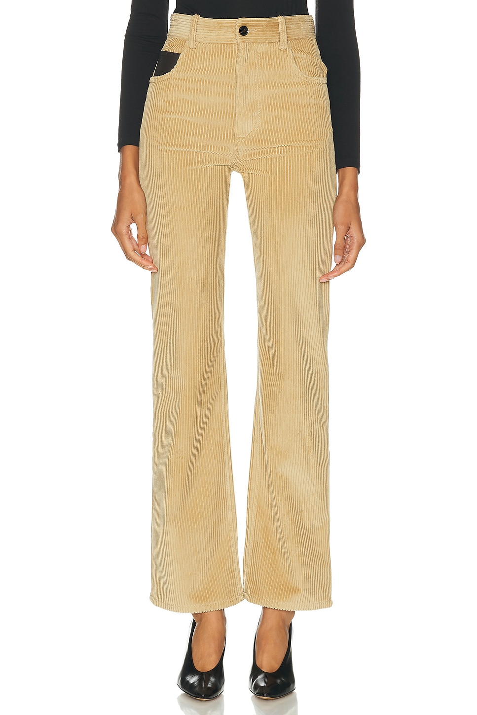 Image 1 of Bottega Veneta Corduroy Trouser in Pale Oak