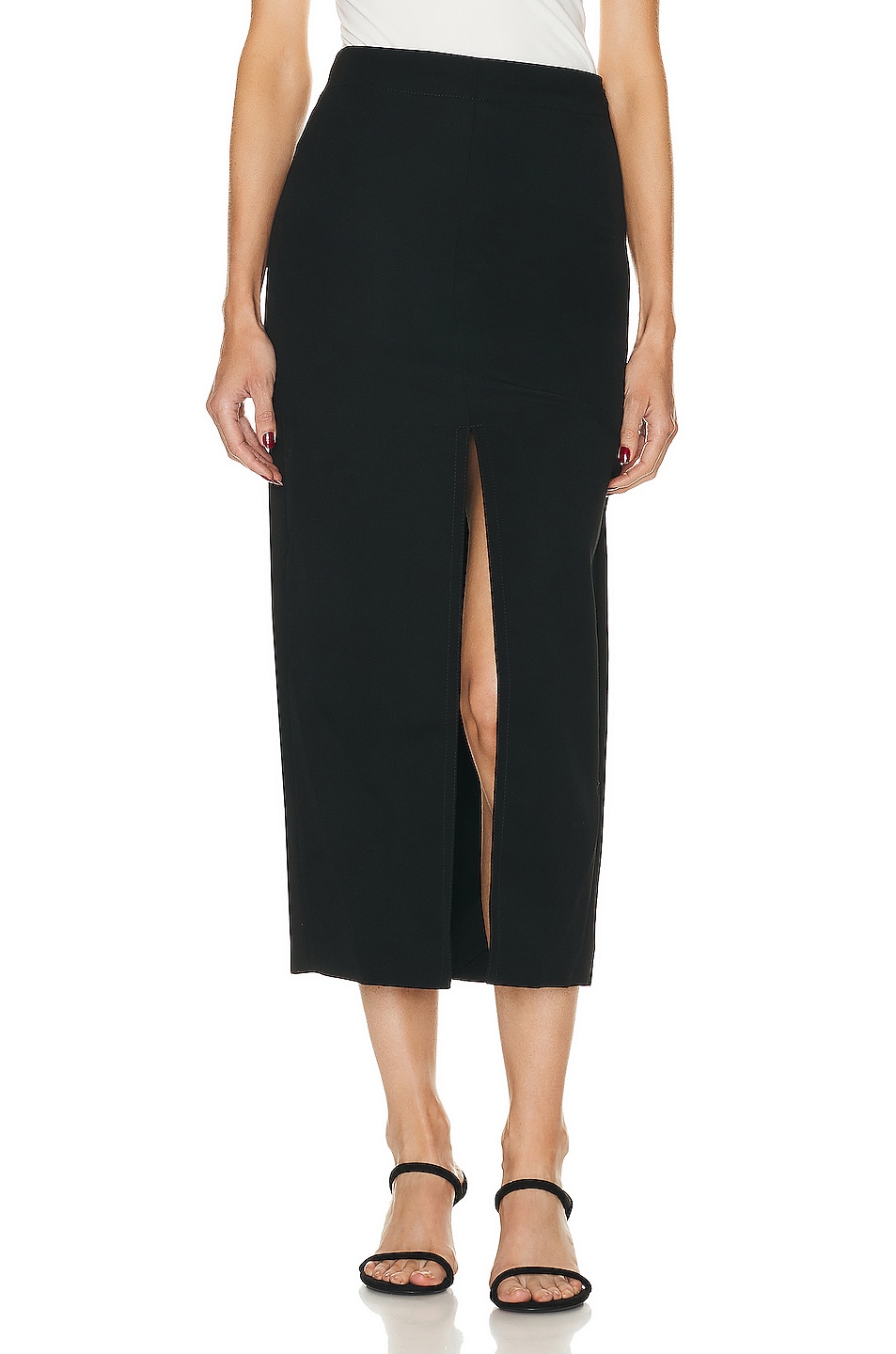 Image 1 of Bottega Veneta Long Skirt in Black