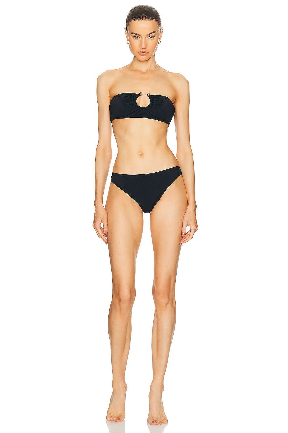 Image 1 of Bottega Veneta Strapless Bikini Set in Black