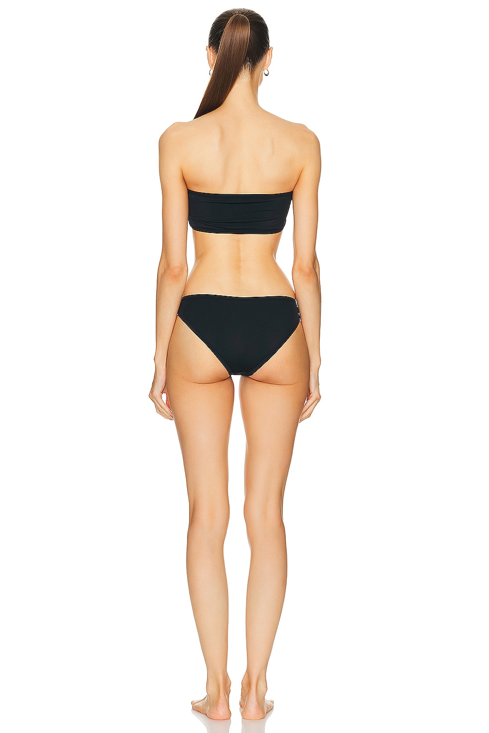 Image 3 of Bottega Veneta Strapless Bikini Set in Black
