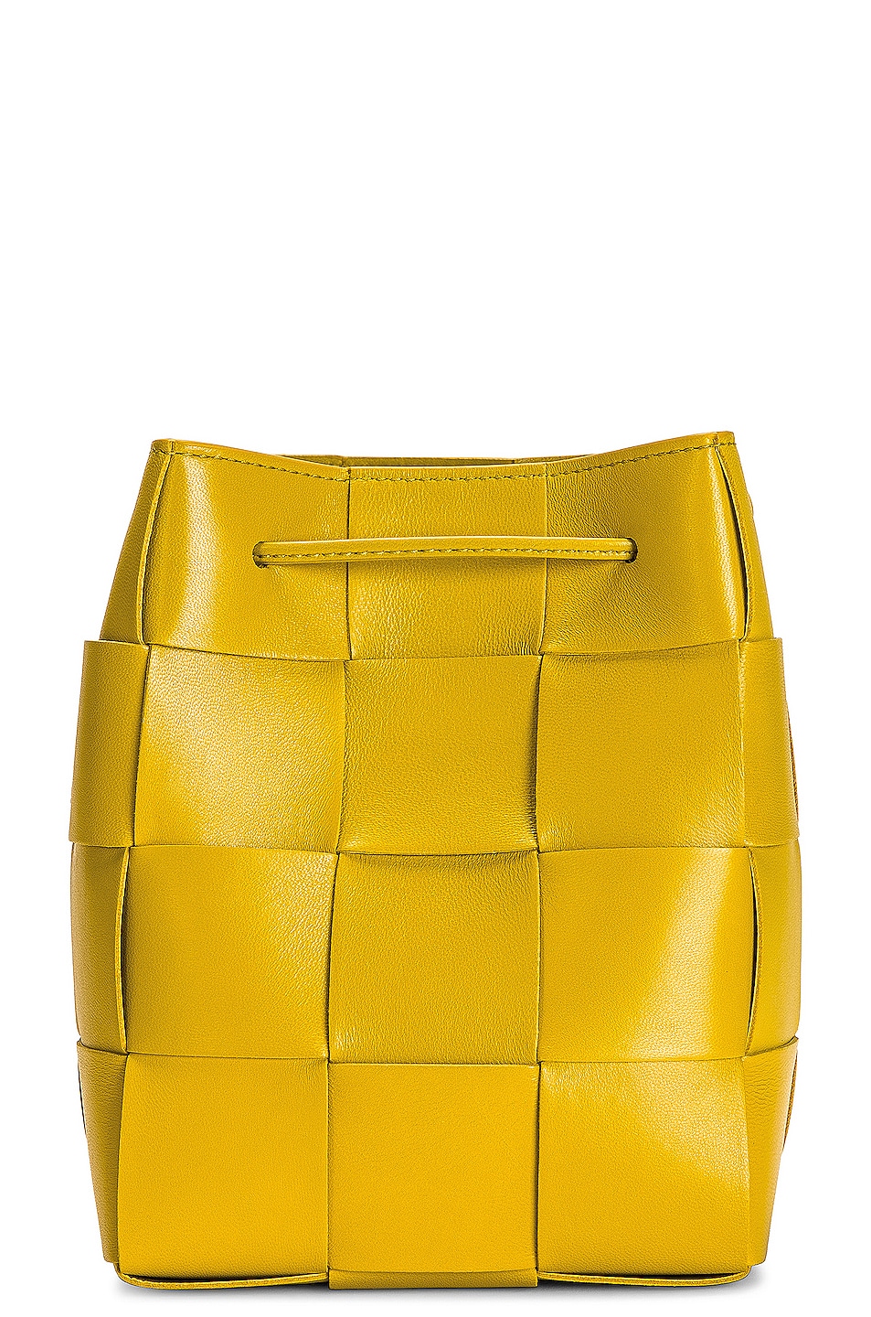 Small Cassette Bucket Bag in Yellow