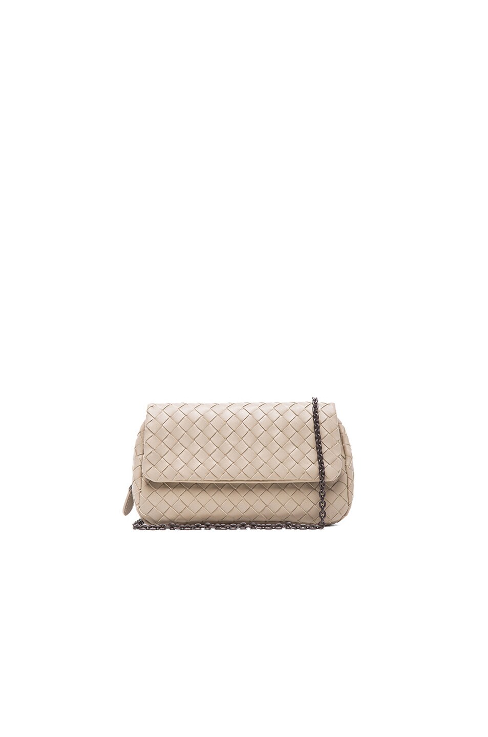 Image 1 of Bottega Veneta Fold Over Messenger Bag in New Sand