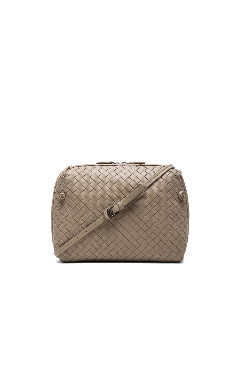 Image 1 of Bottega Veneta Woven Messenger Bag in New Sand