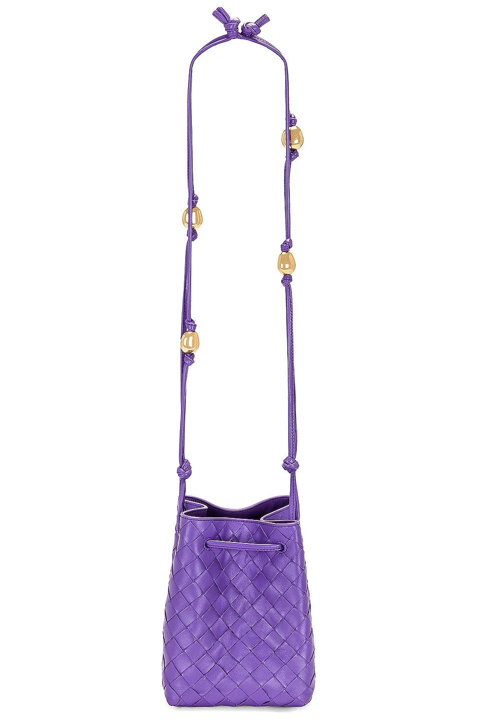 Small Cross Body Bucket Bag in Purple